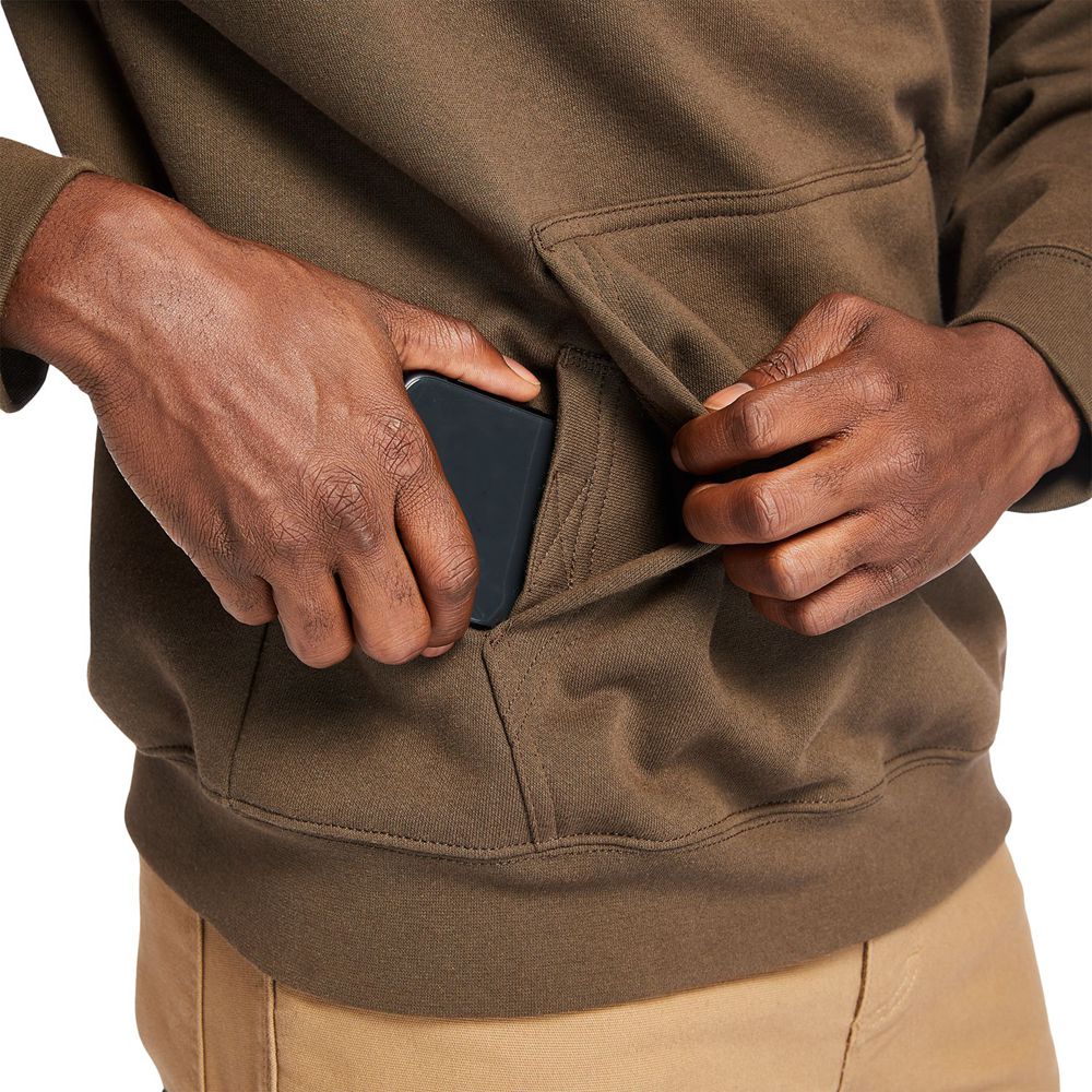 Moletom Masculino - Timberland Pro® Hood Honcho Sport Hoodie - TQUWG2497 - Marrom Escuro